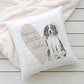 Personalised Sharing the Sofa with Springer Spaniel Cushion