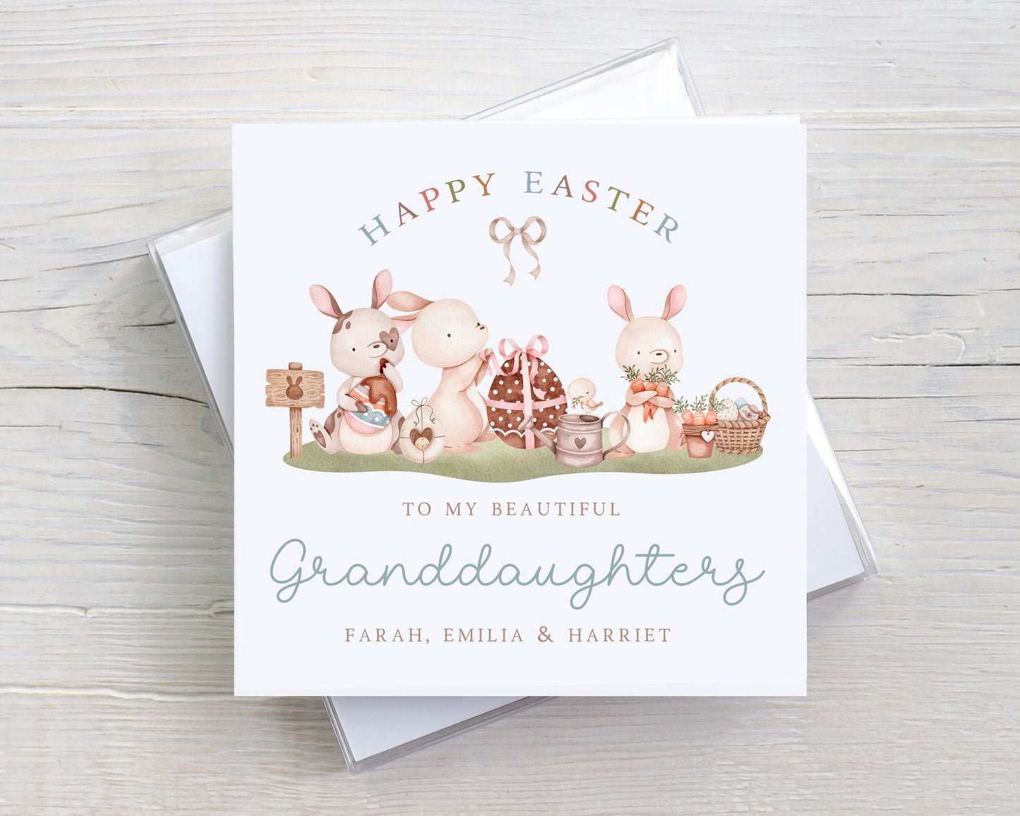 Personalised Grandchildren Easter Card