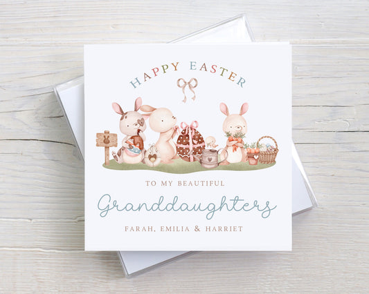 Personalised Grandchildren Easter Card