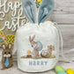 Personalised Small Easter Bunny Drawstring Bag - 4 Designs