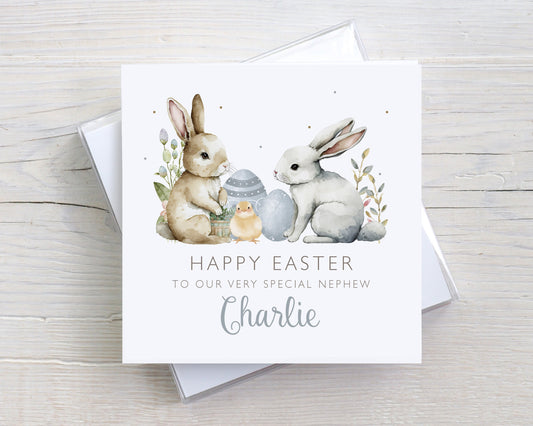 Personalised Boy's Easter Card