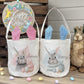 Personalised Linen Bunny Treat Hunt Bag