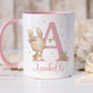 Personalised Girl's Easter Bunny Mug