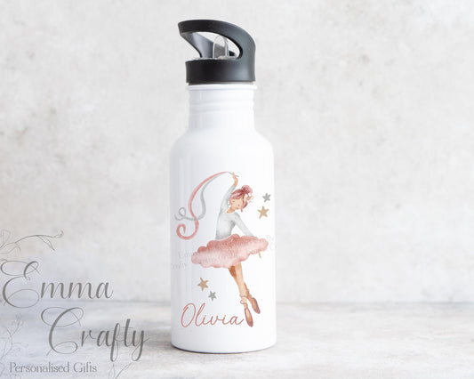 Personalised Ballerina Water Bottle