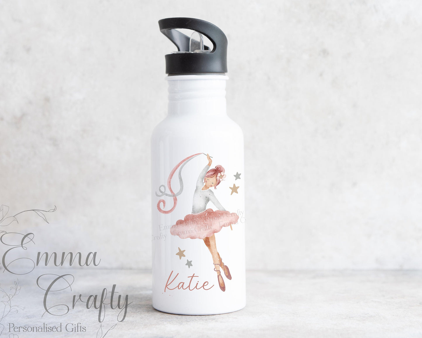 Personalised Ballerina Water Bottle