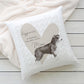 Personalised Sharing the Sofa with Border Collie Cushion