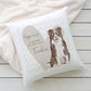 Personalised Sharing the Sofa with Border Collie Cushion