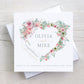 Personalised Floral Heart Engagement Card