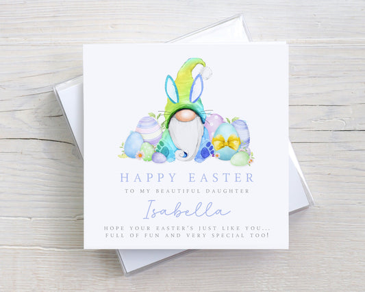 Personalised Girl's Easter Card