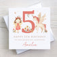 Personalised Girl's Fairy Unicorn Birthday Card