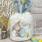 Personalised Small Easter Bunny Drawstring Bag - 4 Designs