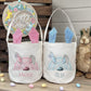 Personalised Linen Bunny Treat Hunt Bag