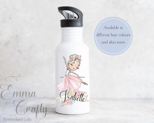 Personalised Ballerina Water Bottle