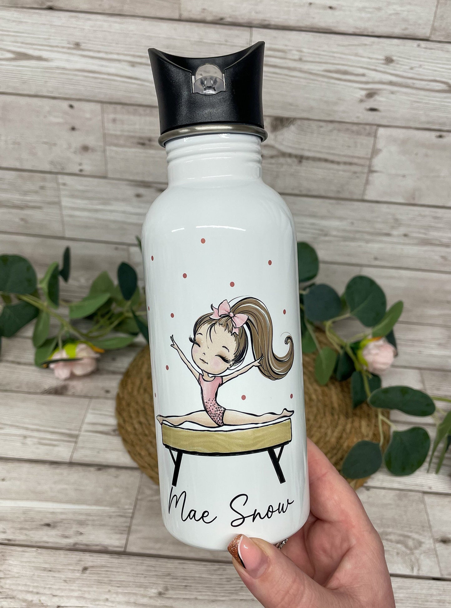 Personalised Gymnastics Water Bottle