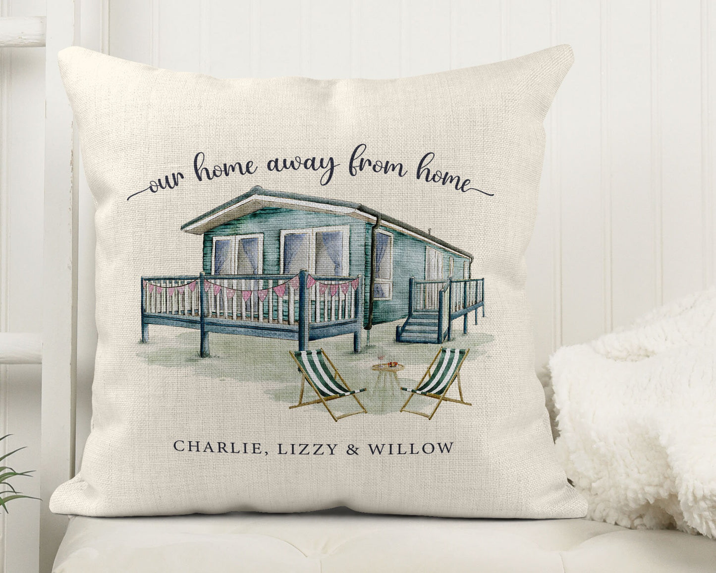 Personalised Caravan Cushion
