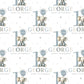 Personalised 1st Birthday Gift Wrapping Paper Blue Elephant