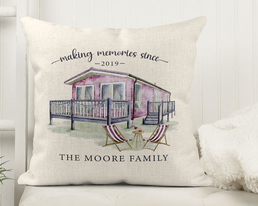 Personalised Caravan Cushion