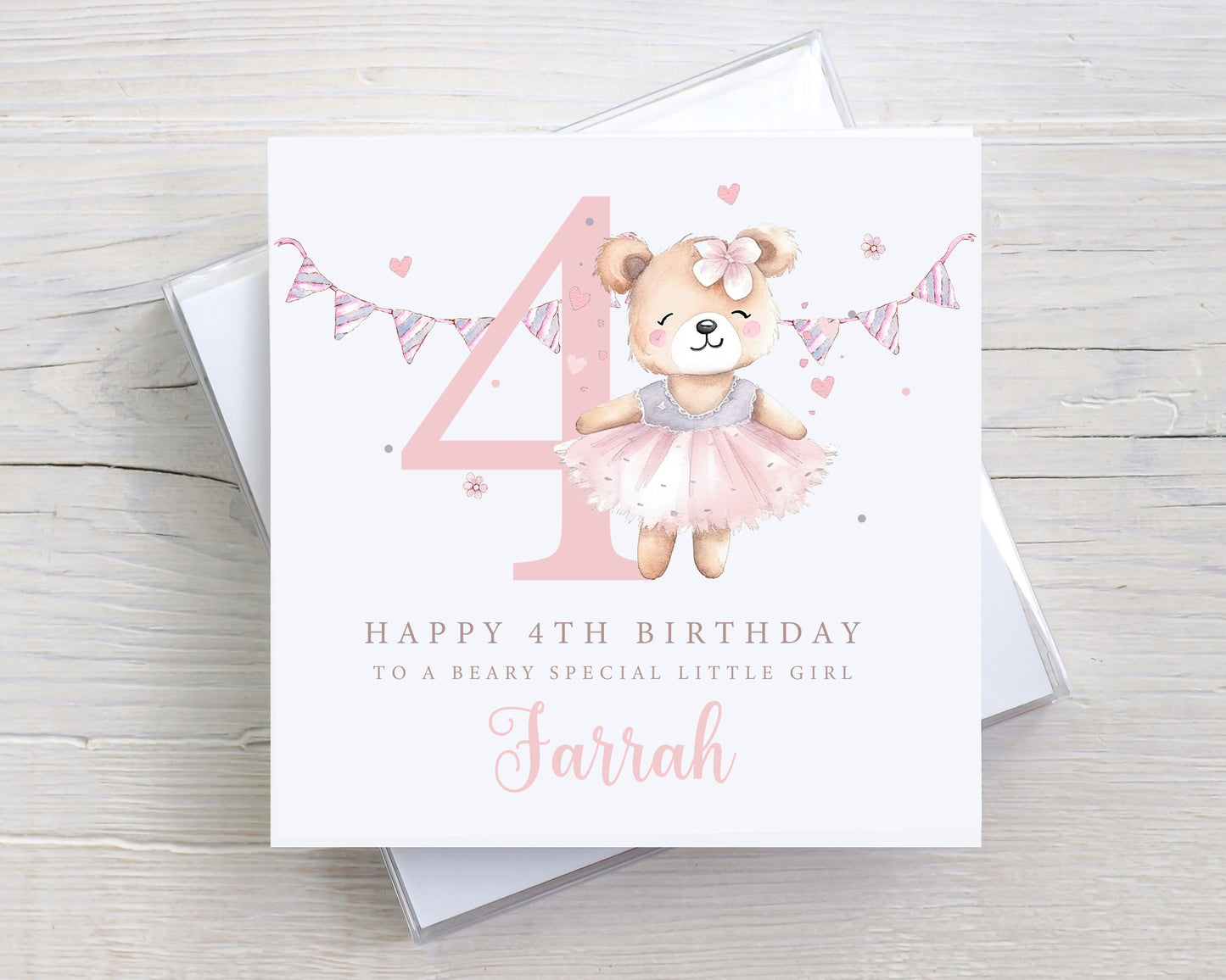 Personalised Girl's Ballerina Birthday Card