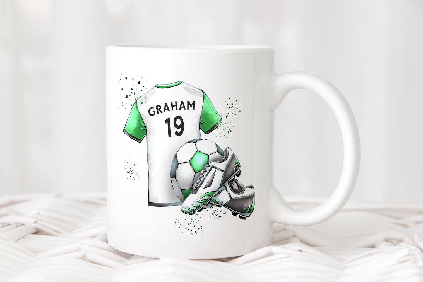 Personalised Boy's and Girl's Football Mug