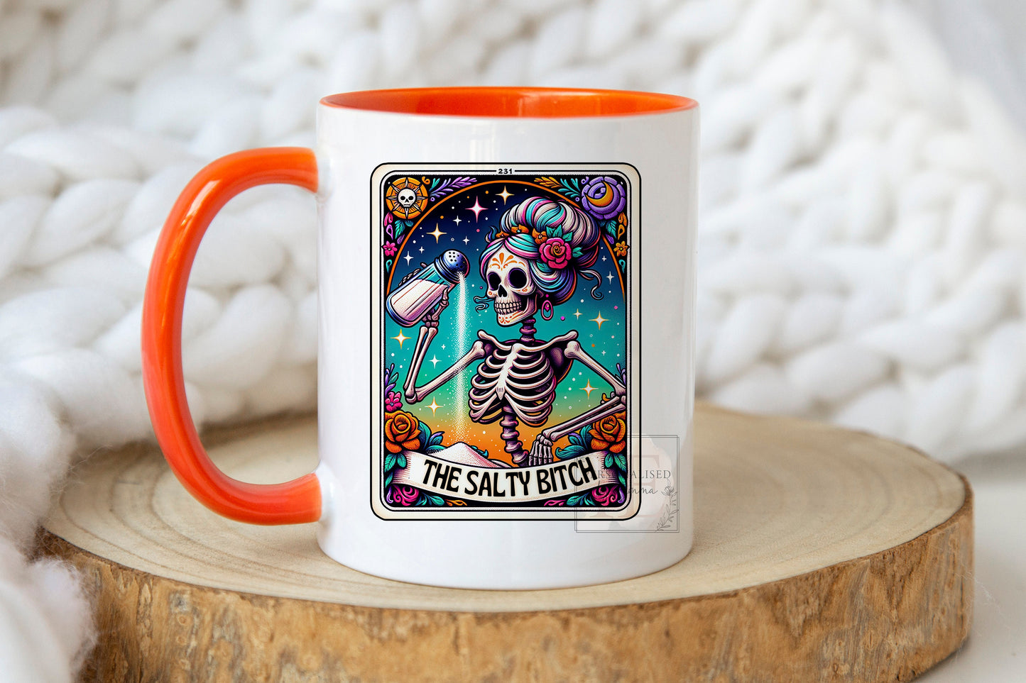 Personalized Skeleton Tarot Mug - Choice of 12 Designs