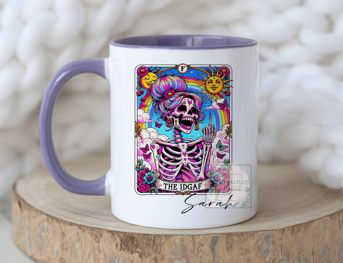 Personalized Skeleton Tarot Mug - Choice of 12 Designs