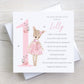 Personalised Girl's 1st Birthday Card