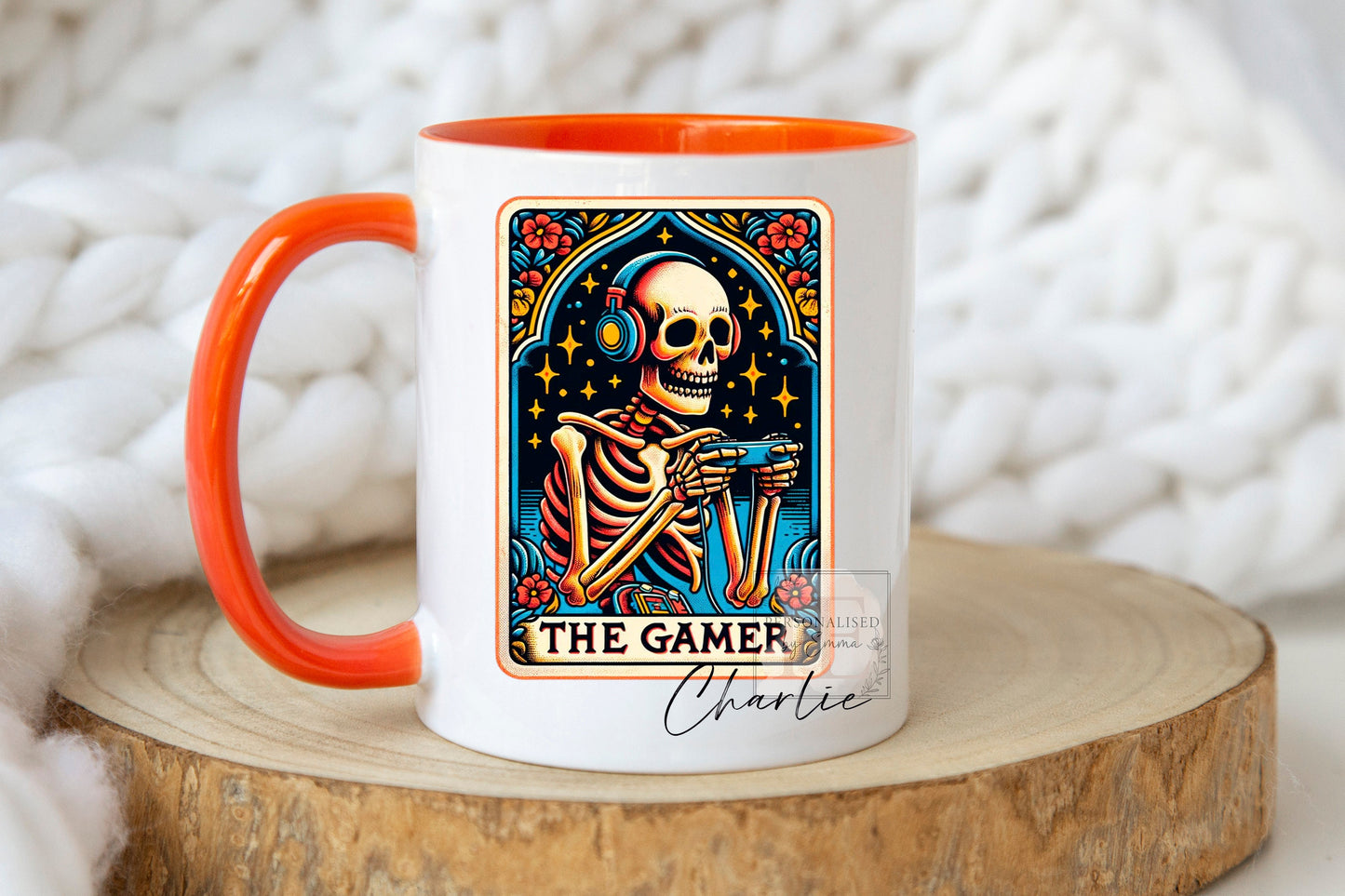 Personalized Skeleton Tarot Mug - Choice of 12 Designs