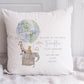 Personalised Baby Boy Safari Cushion