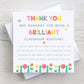 Personalised Teaching Assistant/Classroom Assistant Thank You Card