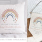 Personalised New Baby Girl Card, Welcome to the World Baby Girl, New Baby Card, Congratulations It's a Girl Card, Rainbow Design
