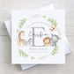 New Baby Boy Card, New Baby Girl Card, Welcome to the World, Personalised Safari New Baby Card, Congratulations New Baby, You Are So Loved