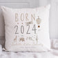 Personalised New Baby Cushion