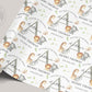 Personalised New Baby Boy, Baby Girl Safari Wrapping Paper | Welcome to the World Baby Boy, Baby Girl Gift Wrap with Name and Birth Date