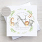 New Baby Boy Card, New Baby Girl Card, Welcome to the World, Personalised Safari New Baby Card, Congratulations New Baby, You Are So Loved