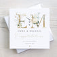 Personalised Gold Initials Engagement Card