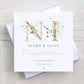 Personalised Gold Initials Engagement Card