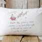 Christmas Eve Pillowcase | Personalised Christmas Eve Pillow Cover | Christmas Eve Box Filler | Santa and his Reindeers Christmas Pillowcase