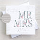 Personalised Wedding Card, Congratulations on your Wedding Day, New Mr and Mrs Card, Just Married Card with Floral Letters