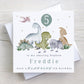 Boy's Dinosaur Birthday Gift Wrapping Paper, Personalised 1st, 2nd, 3rd, 4th Any Age Dinosaur Birthday Gift Wrap & Card, Kids Birthday Paper
