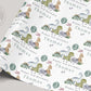 Boy's Dinosaur Birthday Gift Wrapping Paper, Personalised 1st, 2nd, 3rd, 4th Any Age Dinosaur Birthday Gift Wrap & Card, Kids Birthday Paper