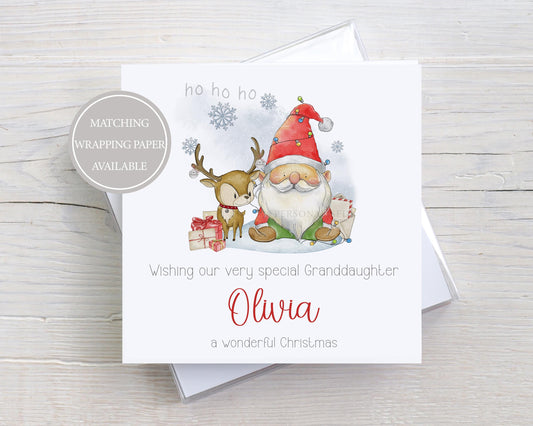 Personalised Christmas Card for Son, Daughter, Grandson, Granddaughter, Nephew, Niece, Godson, Goddaughter, Special Girl, Special Boy