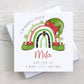 Personalised Elf Christmas Card for Son, Daughter, Grandson, Granddaughter, Nephew, Niece, Godson, Goddaughter, Special Girl, Special Boy