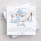 First Christmas as my Daddy Card, Personalised 1st Christmas Card from Baby Son or Daughter, Keepsake Card, Baby's First Christmas