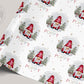 Girl's Christmas Gift Wrapping Paper, Personalised Girl's Christmas Wrapping Paper, Red Gonk Christmas Gift Wrap for Her, Gonk Christmas