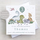 Personalised Dinosaur Birthday Card, 2nd, 3rd, 4th Any Age Dinosaur Birthday Card for Son, Grandson, Godson, Nephew, Special Little Boy