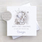 Baby Boy's First Christmas Card, Personalised Boy's 1st Christmas Card for Son, Grandson, Nephew, Godson, Special Little Boy, Cute Bear