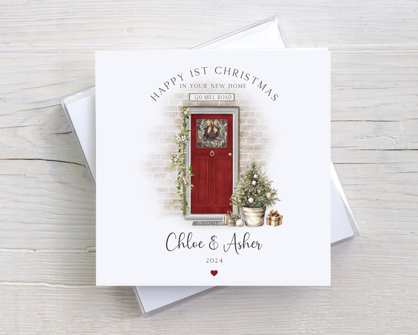 Personalised First Christmas In Your New Home Card, New Home Christmas Card, Couple 1st Christmas in New Home, Family Xmas New Home Card