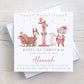 Baby Girl's First Christmas Card, Personalised Girls 1st Christmas Card for Daughter, Granddaughter, Niece, Goddaughter, Special Little Girl