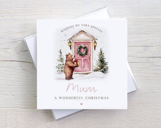 Christmas Card for Her, Personalised Christmas Card for Mum, Grandma, Daughter, Granddaughter, Sister, Niece, Goddaughter, Aunt, Friend