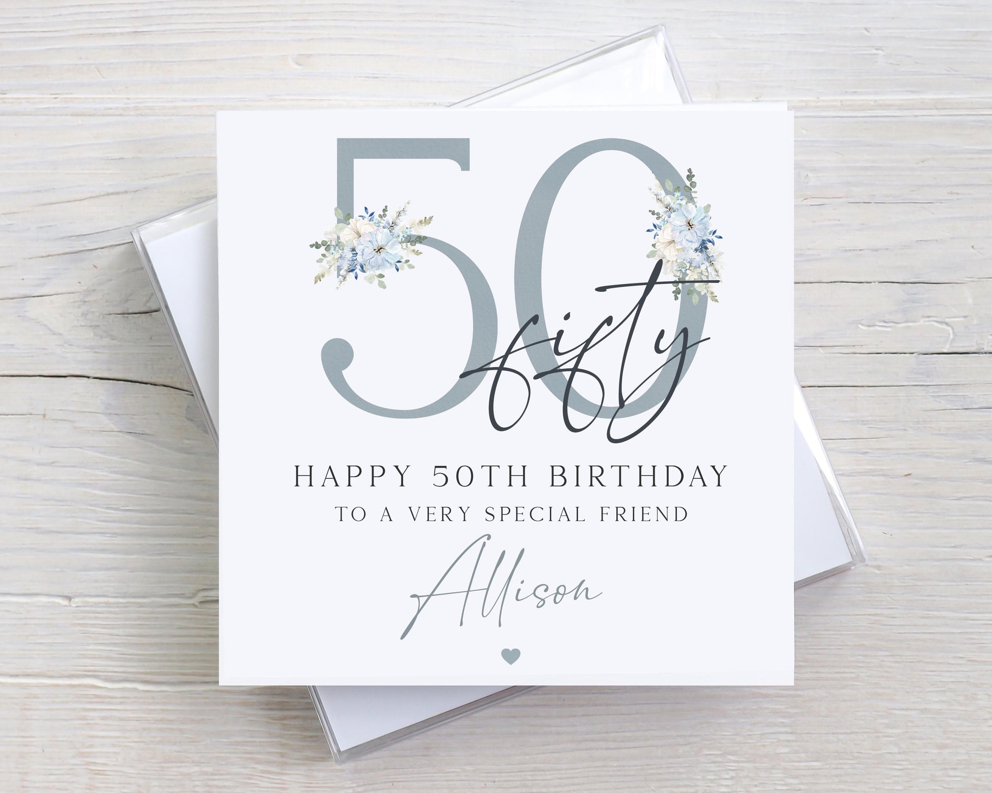 Personalised Milestone Birthday Card, 30th 40th 50th 60th 70th 80th Any Age Birthday Card for Mum, Daughter, Granddaughter, Sister, Friend